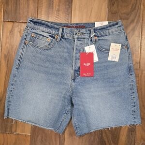 Lucky Brand 10/30 Women's Blue Denim Cutoff 90s Jean Midi Shorts